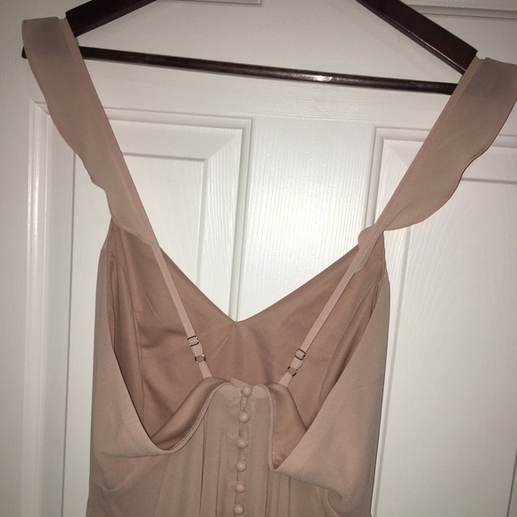 Lulus Blush Chiffon Gown - Picture 2 of 5